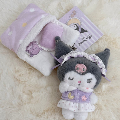 SANRIO | Kuromi Mascot Holder Bag Charm Keychain (Good night and Sweet Dreams)