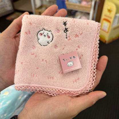 CHIIKAWA | Towel Handkerchief Cotton 100% H250×W250mm (Lawn/Grass)