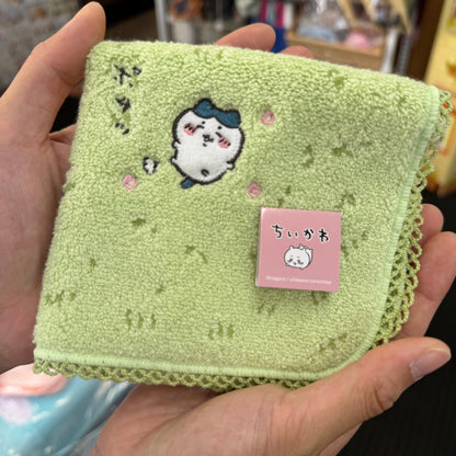 CHIIKAWA | Towel Handkerchief Cotton 100% H250×W250mm (Lawn/Grass)