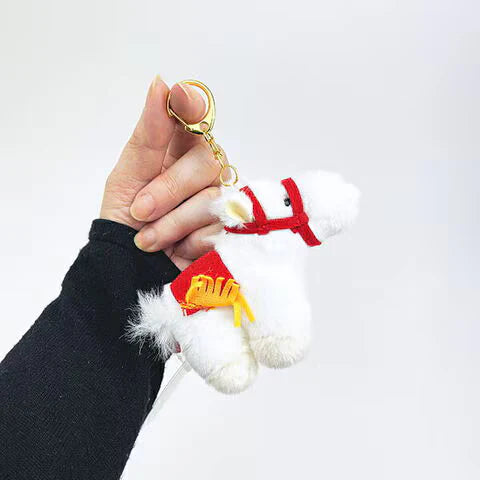 Chinese Zodiac Pocha Horse Plush Toy Keychain