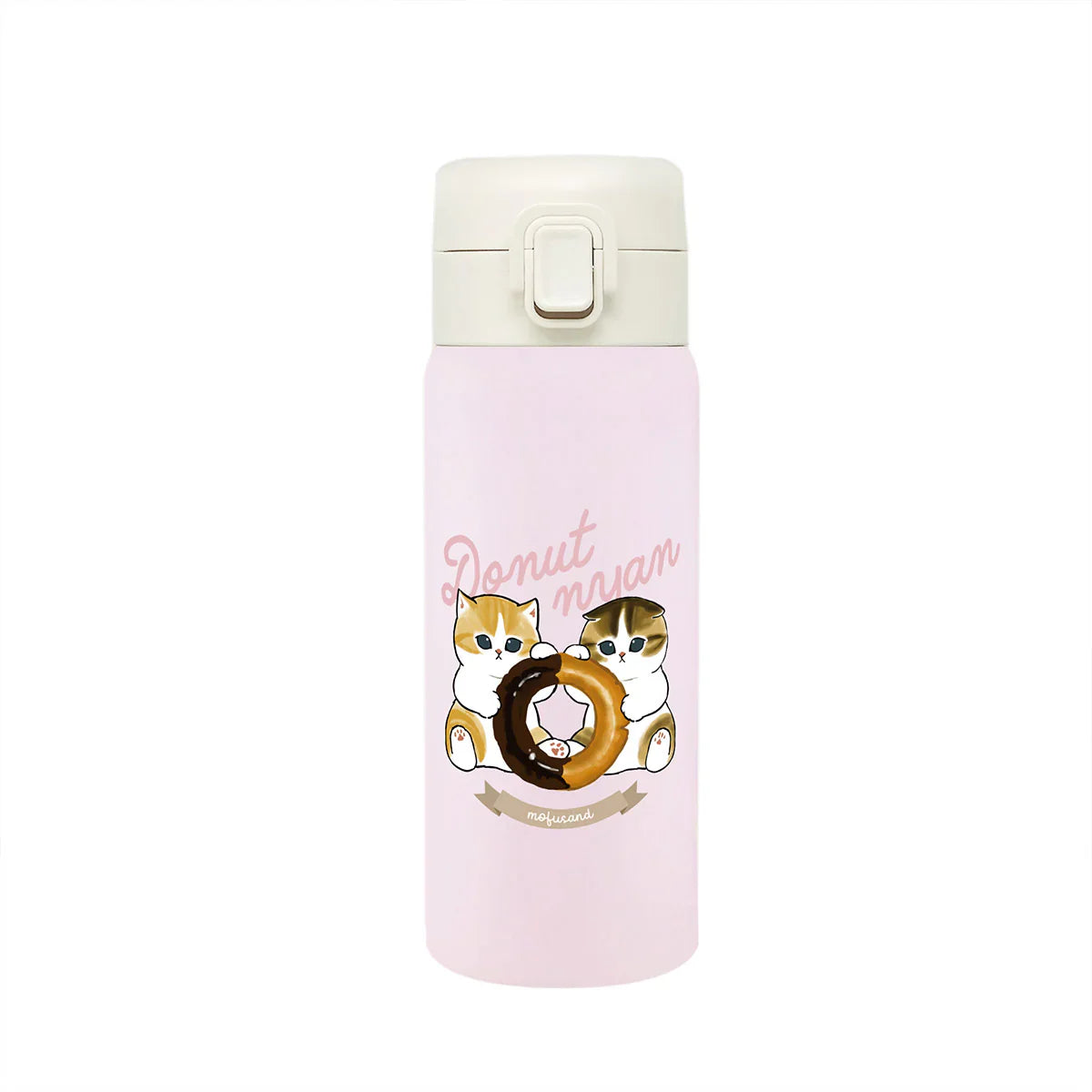 MOFUSAND | Stainless One-Push Bottle 350ml (Donut Meow)