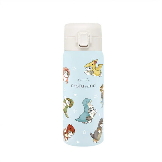 MOFUSAND | Stainless One-Push Bottle 350ml (Kaiju Meow)