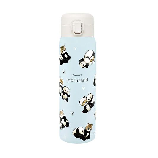 MOFUSAND | Stainless One-Push Bottle 480ml (Panda Meow)