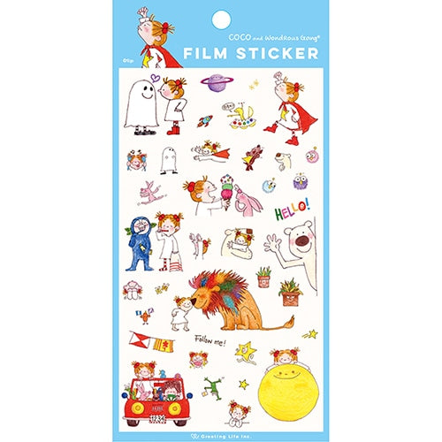 COCO-CHAN | Film Sticker 187x92mm (Blue)