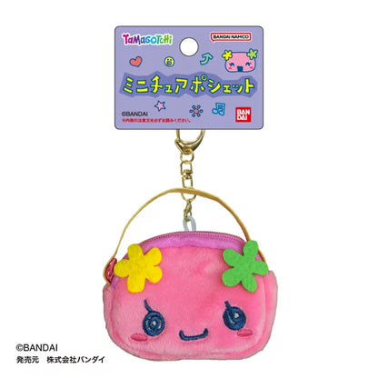 Tamagotchi | Flowertchi Miniature Pouch Plush Charm Dress-Up Bag Charm Keychain 70x50x20mm