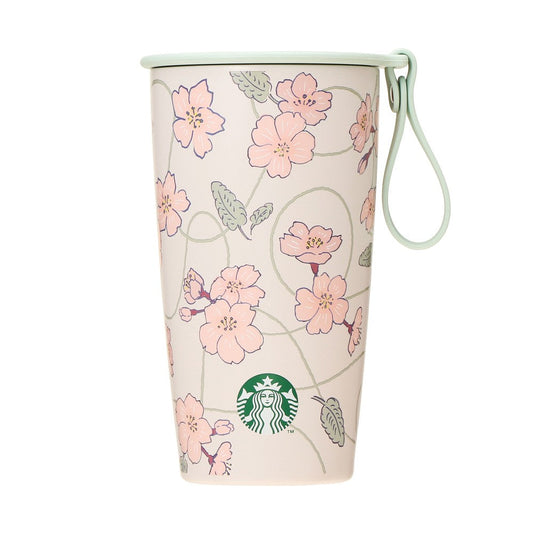 Starbucks Japan | Sakura 2024 Strap Cup Shape Stainless Bottle 355Ml Tumbler 日本星巴克