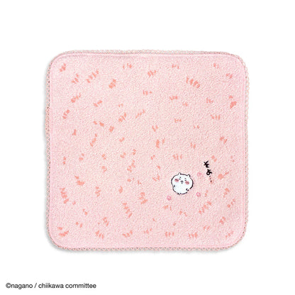 CHIIKAWA | Towel Handkerchief Cotton 100% H250×W250mm (Lawn/Grass) Chiikawa 吉伊/小白