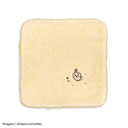 CHIIKAWA | Towel Handkerchief Cotton 100% H250×W250mm (Lawn/Grass) Usagi 乌萨奇/兔子
