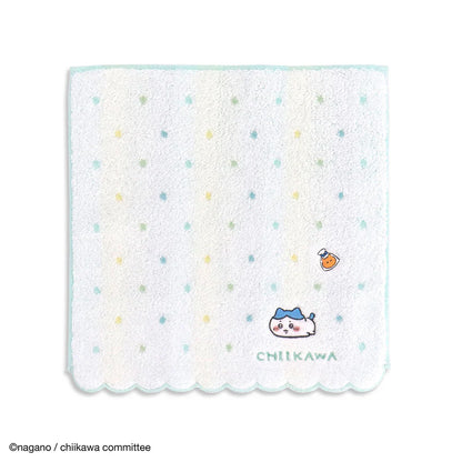 CHIIKAWA | Towel Handkerchief Cotton 100% H250×W250mm (Dot) Hachiware 小八