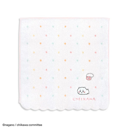 CHIIKAWA | Towel Handkerchief Cotton 100% H250×W250mm (Dot) Chiikawa 吉伊/小白