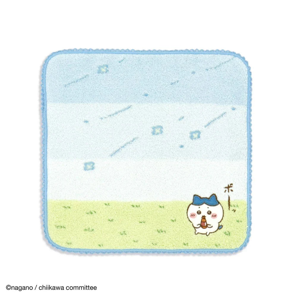 CHIIKAWA | Towel Handkerchief Cotton 100% H250×W250mm (Gentle Breeze) Hachiware 小八