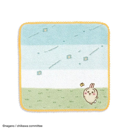 CHIIKAWA | Towel Handkerchief Cotton 100% H250×W250mm (Gentle Breeze) Usagi 乌萨奇/兔子