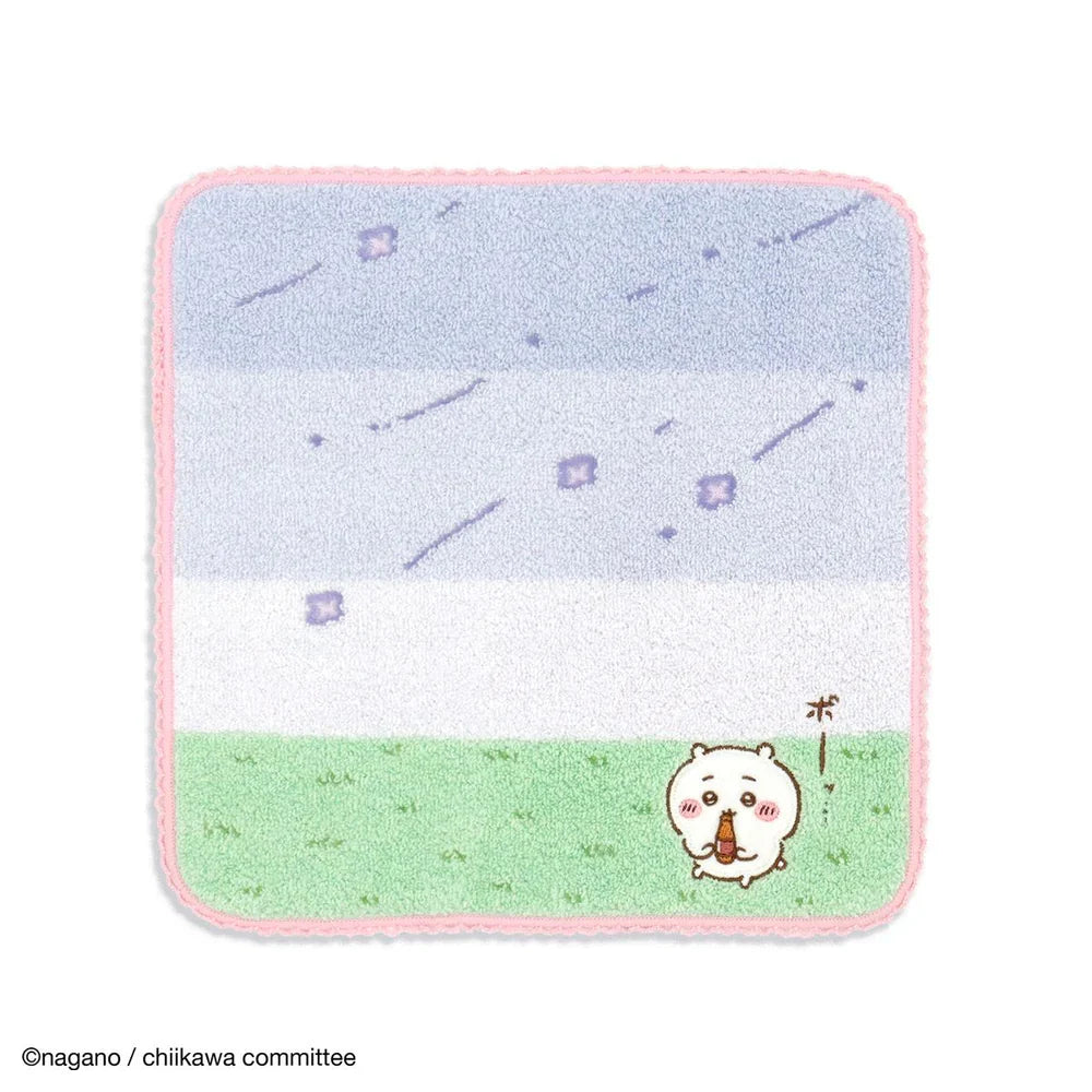 CHIIKAWA | Towel Handkerchief Cotton 100% H250×W250mm (Gentle Breeze) Chiikawa 吉伊/小白