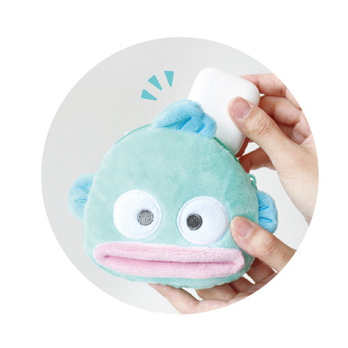 SANRIO | Hangyodon Plush Zipper Mascot Mini Pouch with Carabiner 200×110×50mm
