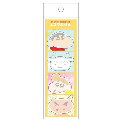 Crayon Shin-Chan | Four Panel Sticky Notes Various H156×W50Mm × 4Type 30Pieces
