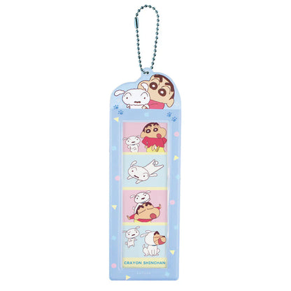Crayon Shin-chan | 4-Cut Photo Strip Holder Keychain H200×W67×D2mm (Shiro)