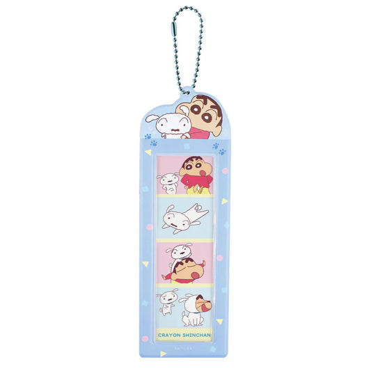 Crayon Shin-chan | 4-Cut Photo Strip Holder Keychain H200×W67×D2mm (Shiro)