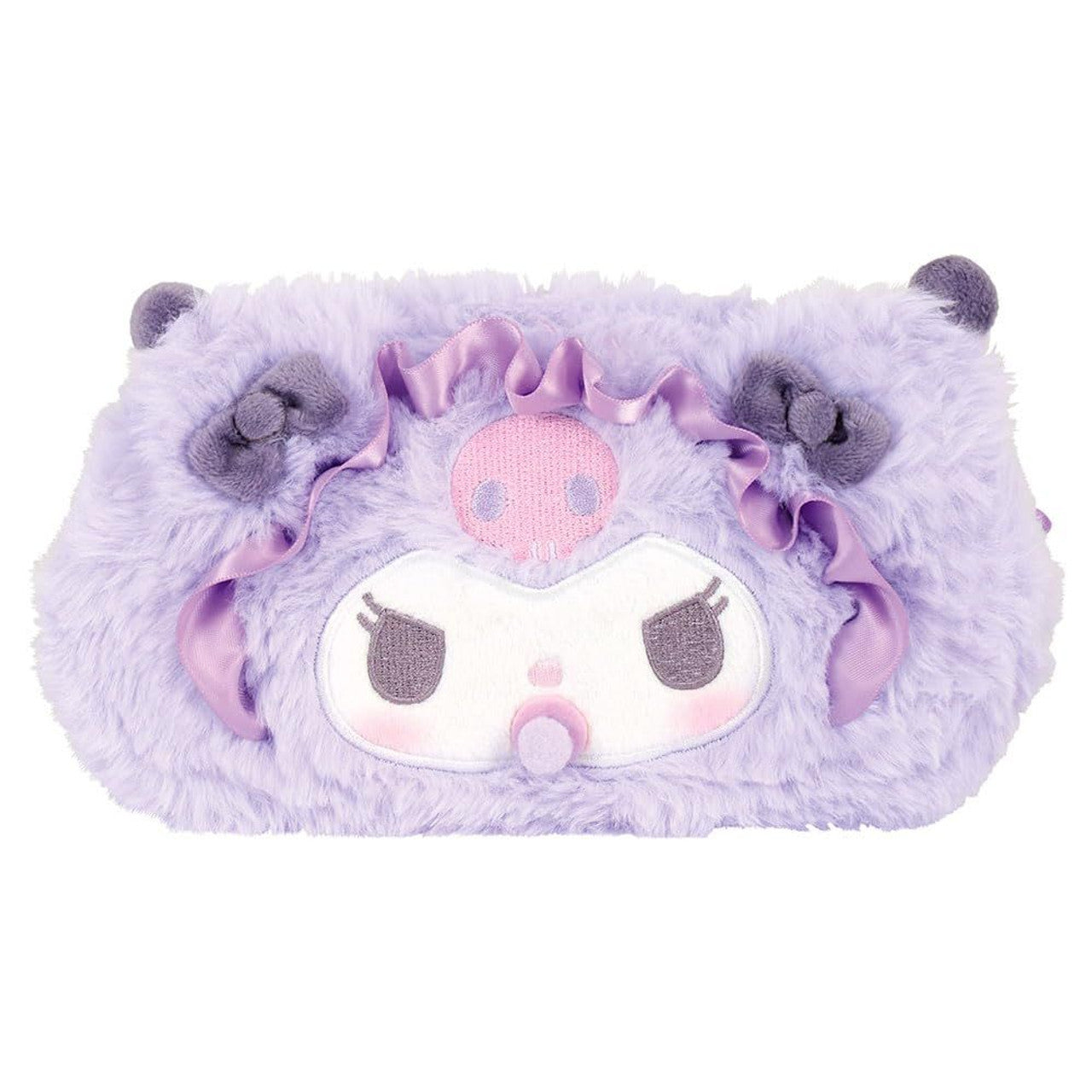 SANRIO | Kuromi Mascot Face Cosmetic Pouch Pen Case 180×80×70mm (Baby)