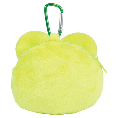 SANRIO | Keroppi Plush Zipper Mascot Mini Pouch with Carabiner 200×110×50mm