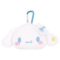 SANRIO | Cinnamoroll Mini Pouch with Carabiner Bag Charm Plush keychain 185x120x55mm (Y2K)