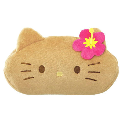 SANRIO | Hello Kitty Fluffy Plush Pen Case Pouch 200×130×40mm (Face Y2K Tanned)