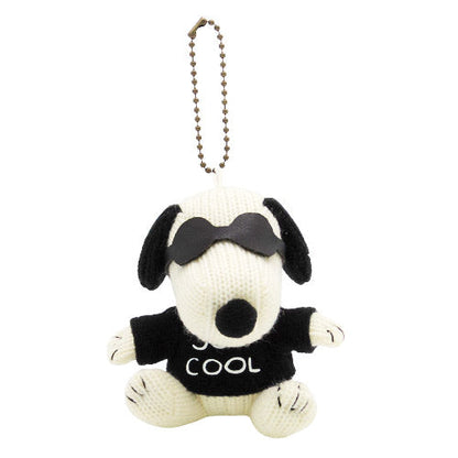 Peanuts | Snoopy Knit Mascot Holder Plush Keychain H9 X W9 D7Cm (Joe Cool)