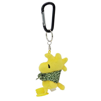 Peanuts | Snoopy Woodstock Furoshiki Mascot Holder Plush Keychain H9×W4×D6Cm