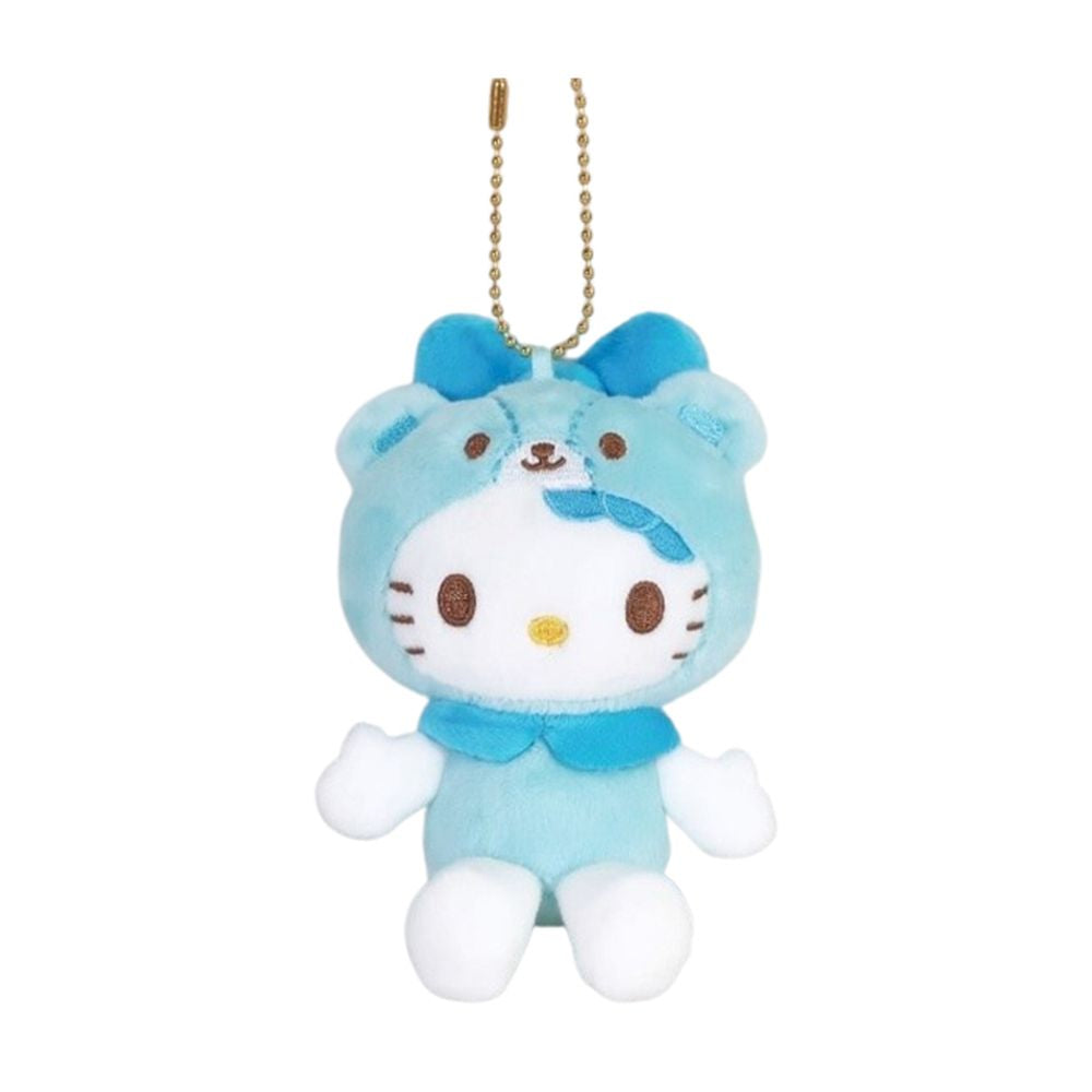 SANRIO | Hello Kitty Tiny Cham Blue Mascot Holder Plush Keychain 10cm Approx. (50th Anniversary)