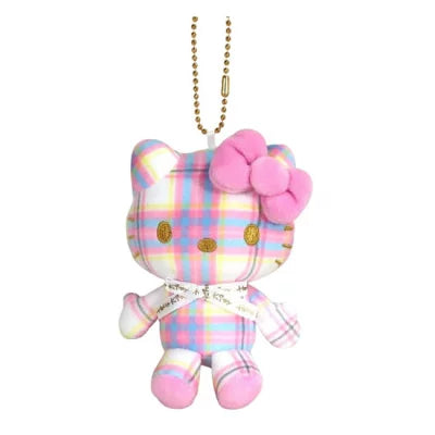 SANRIO | Hello Kitty WH Mascot Holder Plush Keychain 10cm Approx. (50th Anniversary)
