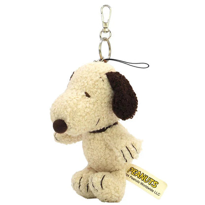 PEANUTS | Snoopy Bag Charm Plush Keychain 115×160×100mm (Mocha)