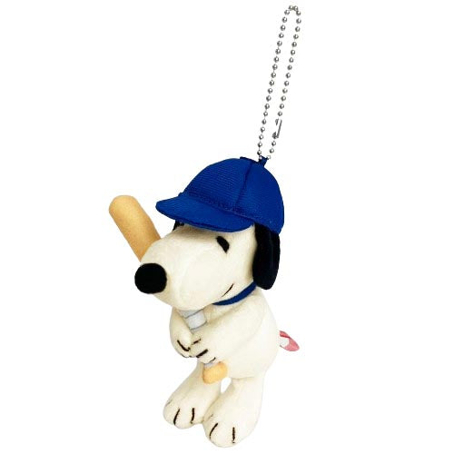Peanuts | Snoopy Mascot Holder Plush Keychain H14×W7×D8Cm（Baseball)