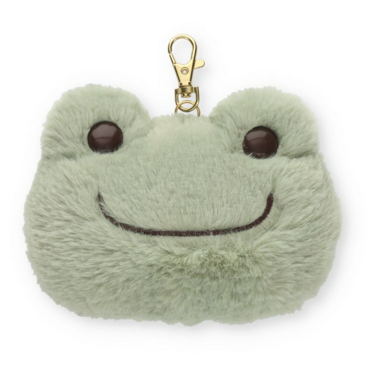 Pickles The Frog | Fluffy Pass Case Keychain 100X135X50Mm