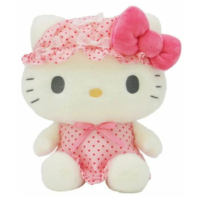 SANRIO | Hello Kitty Plush Toy Plush Doll S H25×W22×D15cm (Nightcap Ribbon)