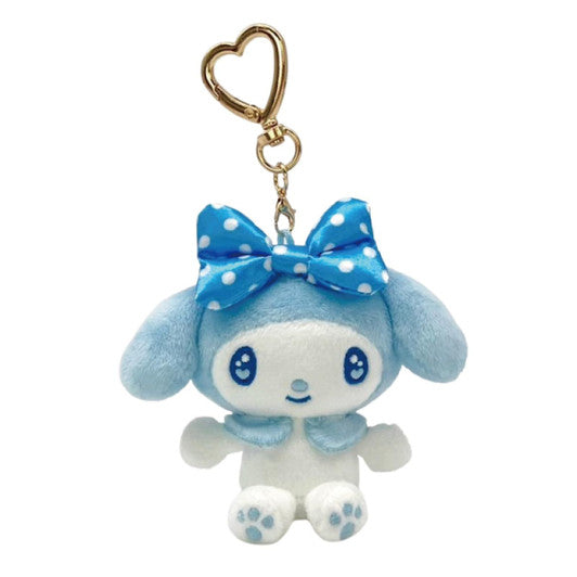 SANRIO | My Melody Blue Mascot Holder Plush Keychain Bag Charm H10×W9.5×D4.5cm (Favorite Color)