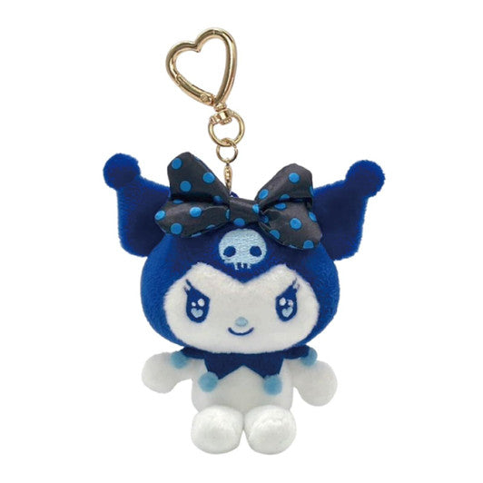 SANRIO | Kuromi Navy Mascot Holder Plush Keychain Bag Charm H10×W10×D4.5cm (Favorite Color)