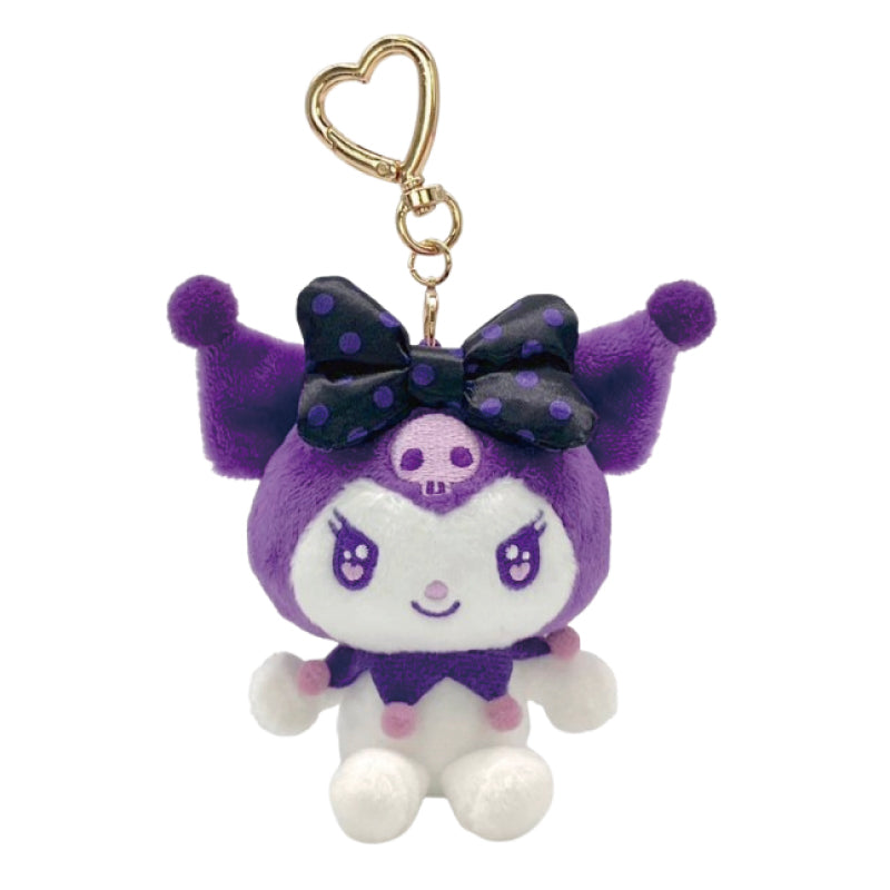 SANRIO | Kuromi Purple Mascot Holder Plush Keychain Bag Charm H10×W10×D4.5cm (Favorite Color)