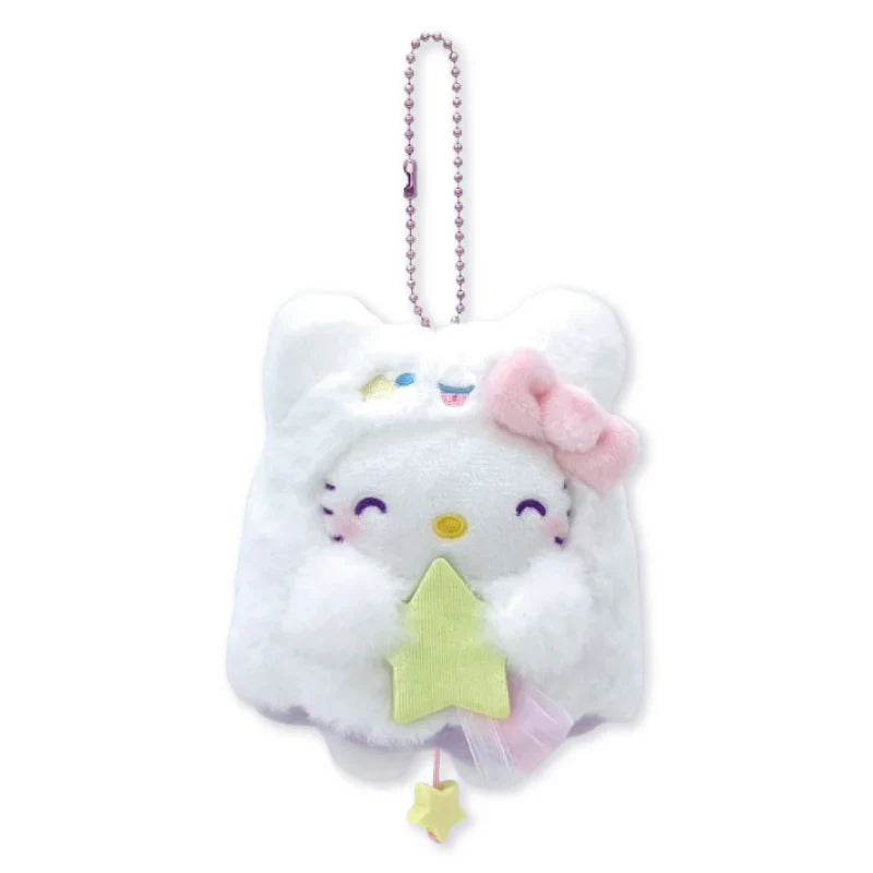 SANRIO | Hello Kitty Mascot Holder Bag Charm Plush Keychain 120×125×80mm (Halloween Starry Ghost)