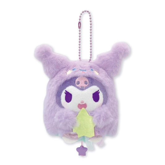 SANRIO | Kuromi Mascot Holder Bag Charm Plush Keychain 120×125×80mm (Halloween Starry Ghost)