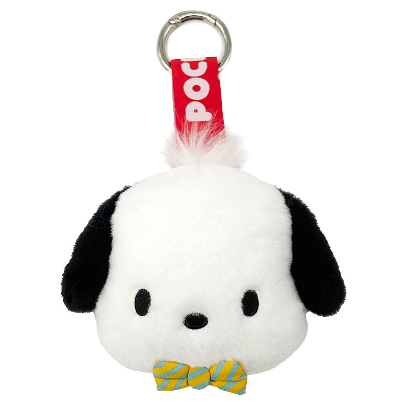 SANRIO | Pochacco Face Tag Mascot Keychain Bag Charm 14mm