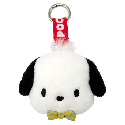 SANRIO | Pochacco Face Tag Mascot Keychain Bag Charm 14mm