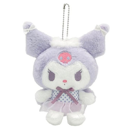 SANRIO | Kuromi Mascot Holder Bag Charm Plush Keychain 140×75×135mm (Angel Ballerina)