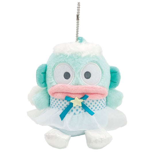 SANRIO | Hangyodon Mascot Holder Bag Charm Plush Keychain 140×75×135mm (Angel Ballerina)