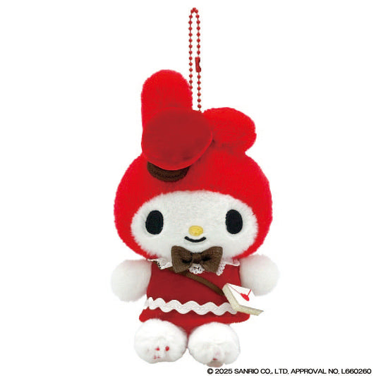 SANRIO | My Melody Mascot Holder Bag Charm Plush Keychain 80x145x160mm (Lovely Love Letter)