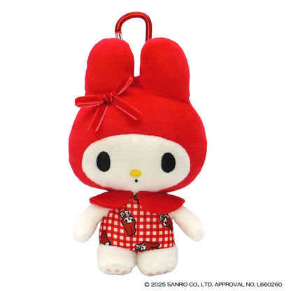 SANRIO | My Melody Plush Eco Bag & Keychain 170x110x70m (Red Checkered)