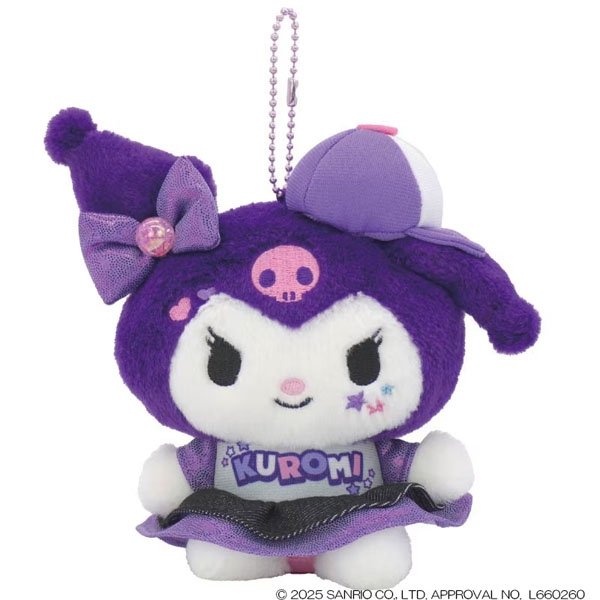SANRIO | Kuromi Bag Charm Plush Keychain Mascot Holder 160×105×70mm (Y2K)
