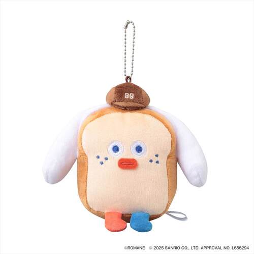 Branch Brother x Sanrio | Cinnamoroll x Toast Mascot Holder Bag Charm Plush Keychain 145x150x60mm