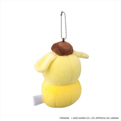 Branch Brother x Sanrio | Pompompurin x Duck Mascot Holder Bag Charm Plush Keychain 145x150x60mm