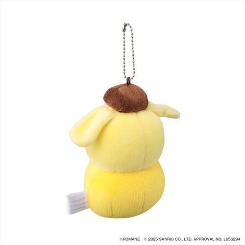 Branch Brother x Sanrio | Pompompurin x Duck Mascot Holder Bag Charm Plush Keychain 145x150x60mm