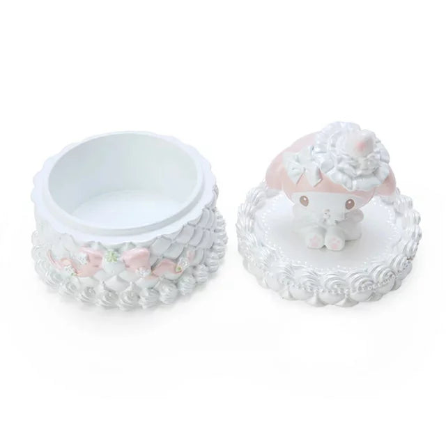 Sanrio | My Melody Accessory Tray 8.5 X 11 Cm (White Strawberry Tea Time Series) 日本三丽鸥
