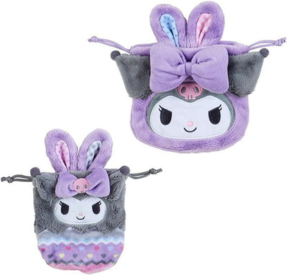 Sanrio | Drawstring Bag 2 Piece Set 日本三丽鸥 兔耳朵 抽绳束口袋套装 两个入 库洛米Kuromi